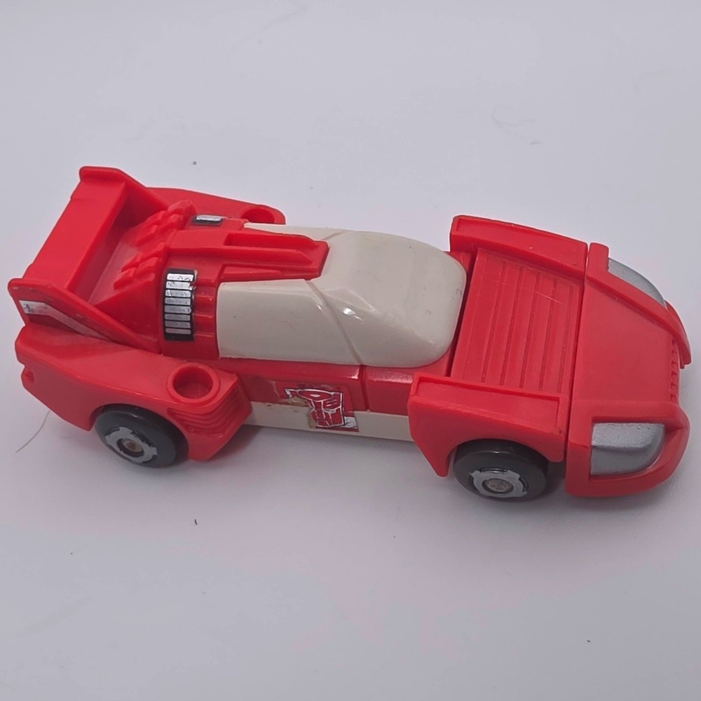 Hasbro Transformers G1 Chase Throttlebot Small Red Fair Condition 1987 Macau